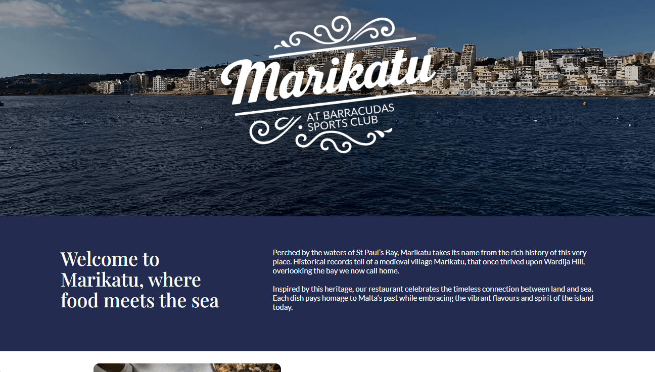 Marikatu website home page